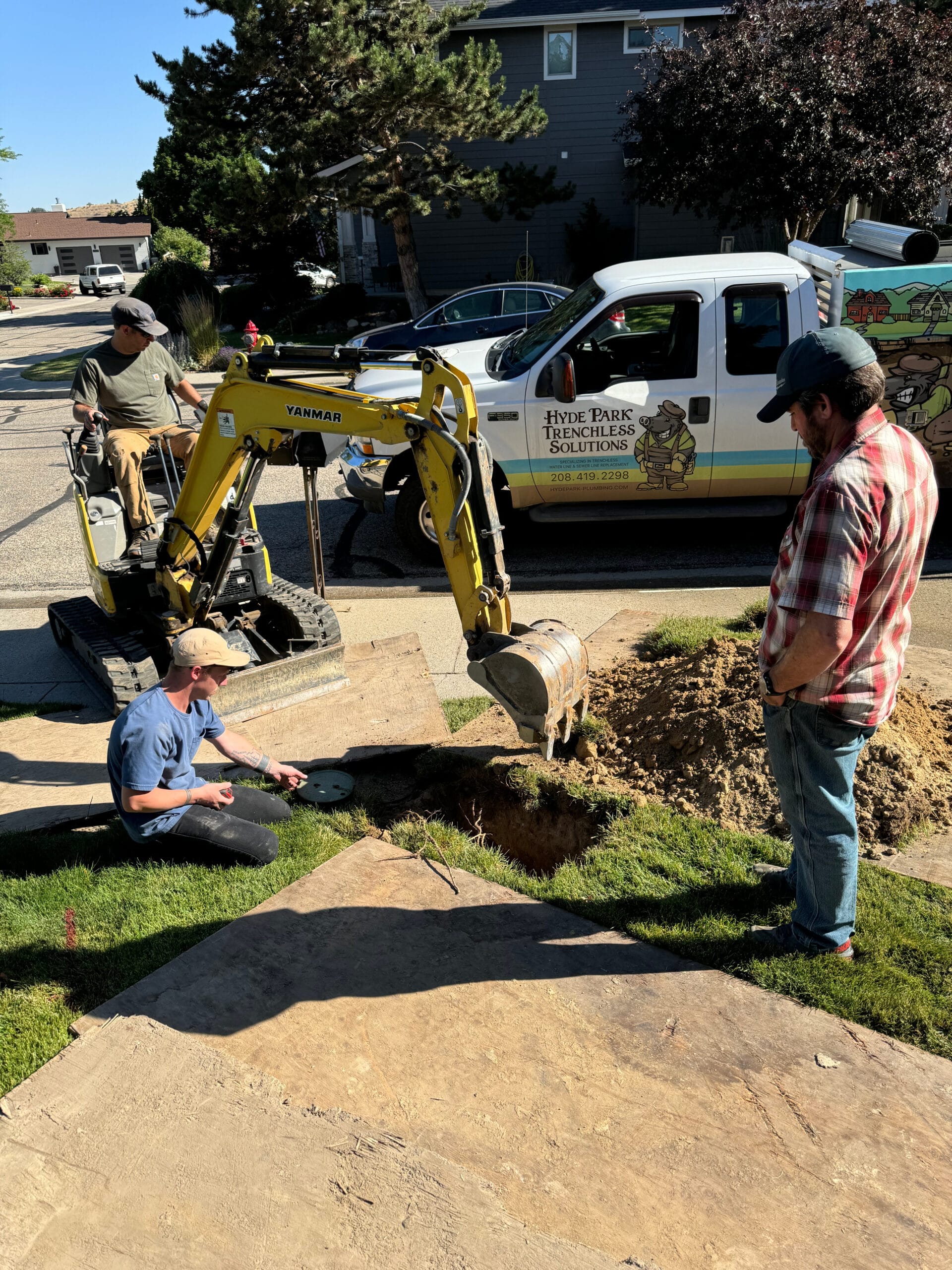 Sewer line repair and trenchless replacement in Boise