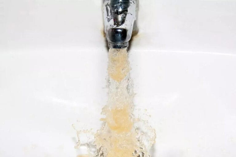 Brown Water Coming Out Of Faucet