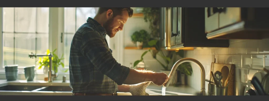 a skilled plumber in boise carefully installing new piping beneath a modern kitchen sink.